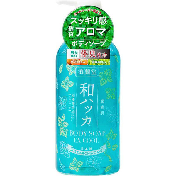 圖片 日本浪蘭堂潤素肌薄荷沐浴露-480ml