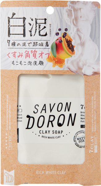 圖片 SAVON DORON 潔面白泥皂（柚子精油香味)-110g