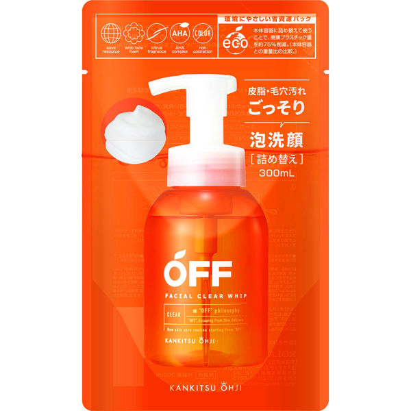 圖片 OFF柑橘王子男士深層潔面泡沫-補充裝300ml